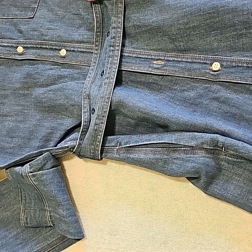 Polo Ralph Lauren Womens Denim JEAN DRESS Western A Line Shirt Dress - Picture 8 of 9